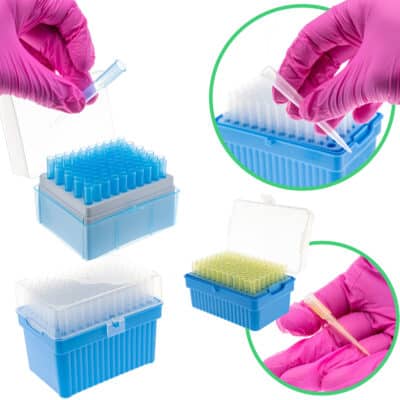 Biologix Końcówki do pipet sterylne w statywie 96 szt.