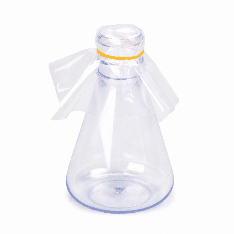 Kolba Erlenmeyera do hodowli bakterii PC – płaskie dno, 125–500 ml