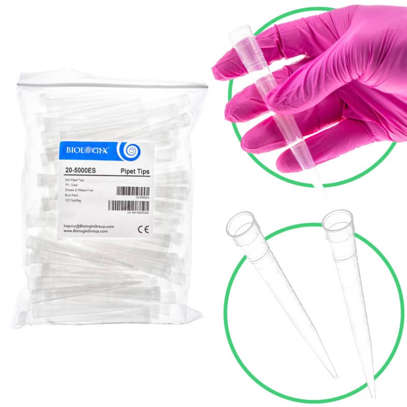Biologix® Końcówki do pipet 5 ml i 10 ml- z filtrem lub bez filtra