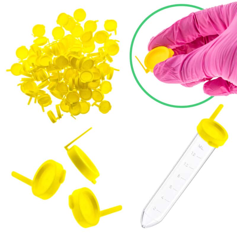 Probówki na mocz do osadu, wirówkowe 12 ml, bez korka, 100 szt. + korki