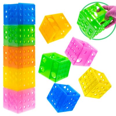 Multistatyw na probówki plastikowy mix kolorów