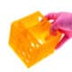 Multistatyw na probówki plastikowy pomarańczowy
