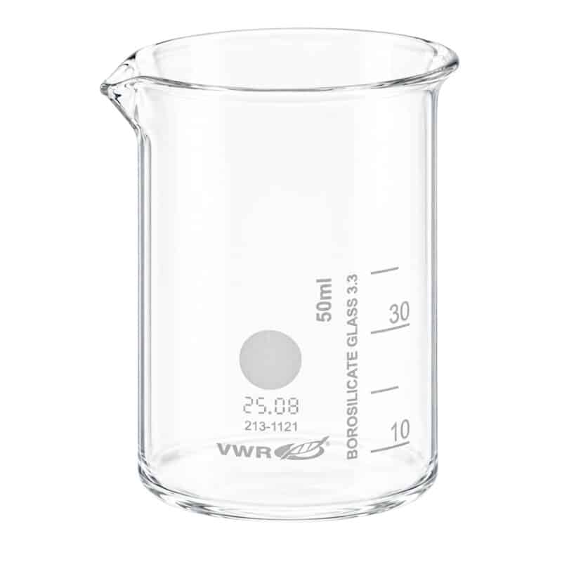 VWR® Zlewka laboratoryjna szklana niska, szkło borokrzemowe