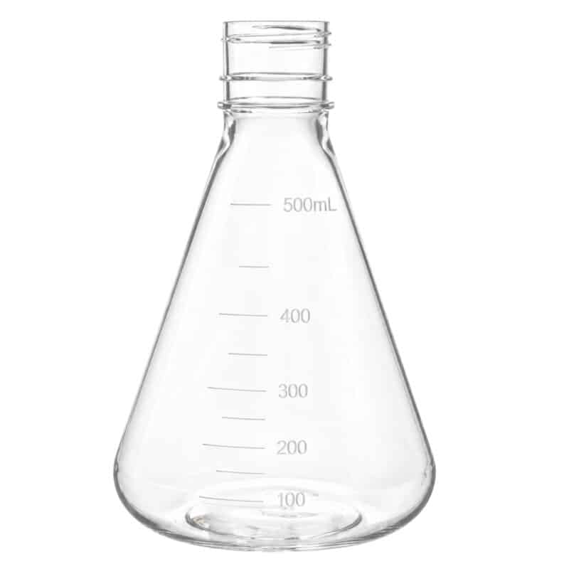 Kolba Erlenmeyera do hodowli bakterii i drożdży, PC, 125-500 ml