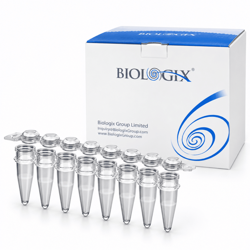 Probówki PCR 0,2 ml w paskach 8-strip z wieczkami, DNase/RNase free