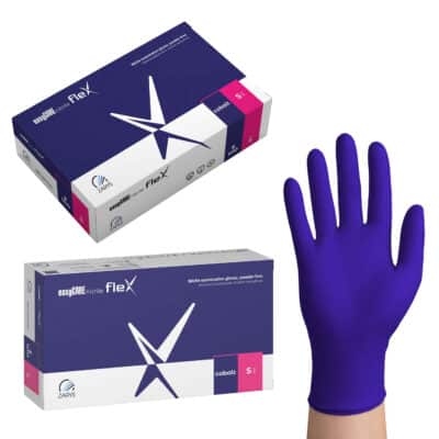 Zarys easyCARE nitrile flex rękawice diagnostyczne nitrylowe kobaltowe